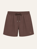 Brown swim shorts Monaco Mocha, tailored slim fit
